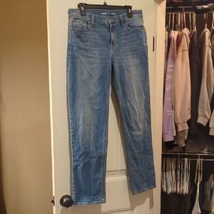 Old Navy Women's Straight Leg Blue Jeans